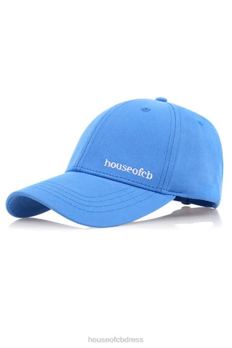 House of CB Devon Blue Buckle Back Baseball Cap Accessories 4H6N1060