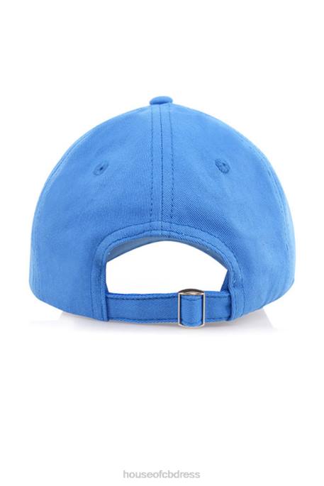 House of CB Devon Blue Buckle Back Baseball Cap Accessories 4H6N1060
