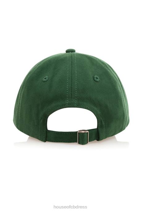 House of CB Devon Green Buckle Back Baseball Cap Accessories 4H6N1061