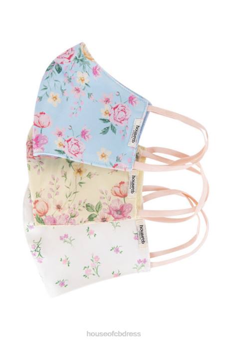 House of CB Floral Face Masks - Set of 3 Accessories 4H6N1256