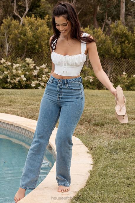 House of CB Yara Vintage Fit High Waist Jeans Clothing 4H6N646