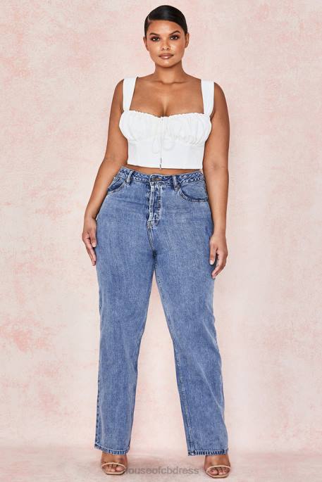 House of CB Yara Vintage Fit High Waist Jeans Clothing 4H6N646