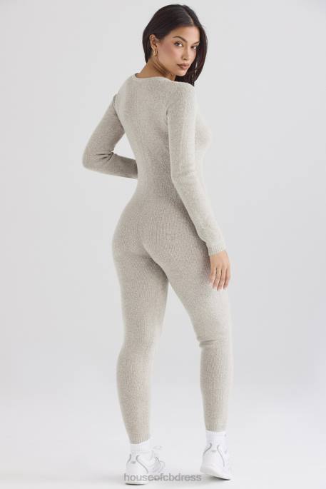House of CB Tiggy Opal Marl Loungewear Jumpsuit Clothing 4H6N1056