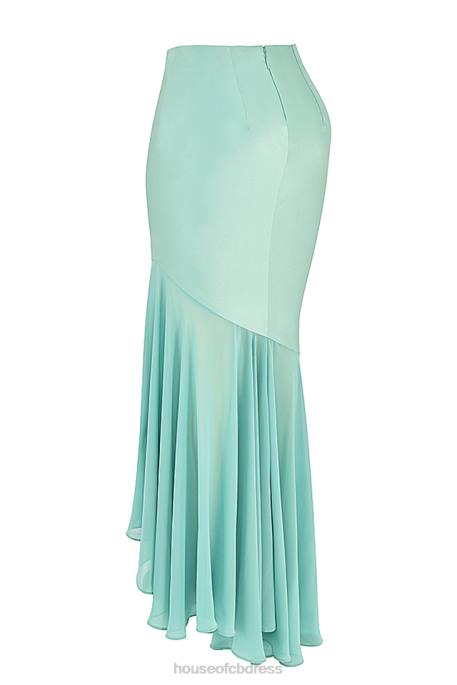 House of CB Lila Jade Ruffle Maxi Skirt Clothing 4H6N915
