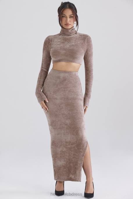 House of CB Rene Rose Chenille Maxi Skirt Clothing 4H6N882