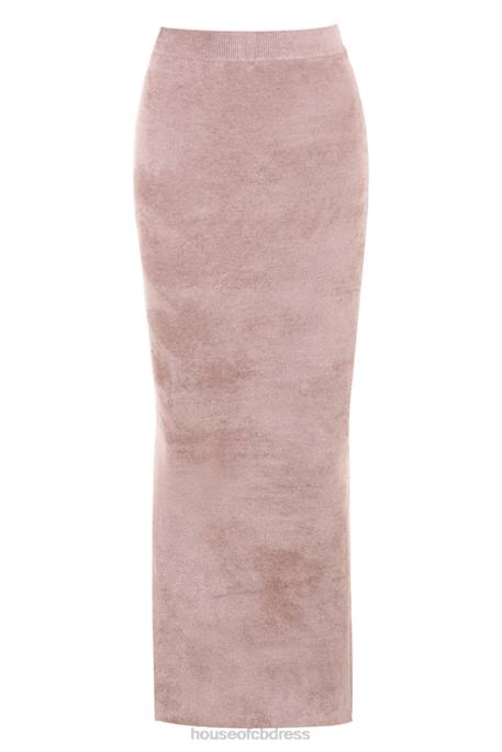 House of CB Rene Rose Chenille Maxi Skirt Clothing 4H6N882