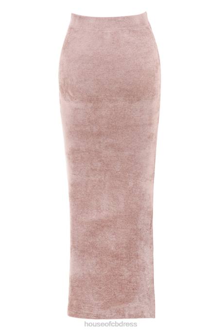 House of CB Rene Rose Chenille Maxi Skirt Clothing 4H6N882