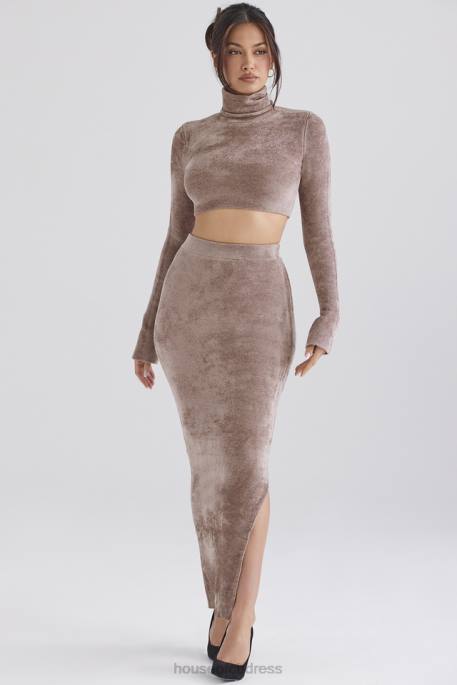 House of CB Rene Rose Chenille Maxi Skirt Clothing 4H6N882