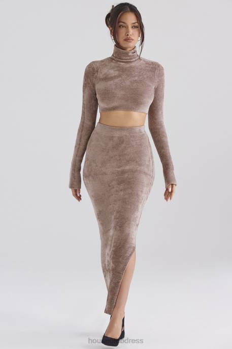 House of CB Rene Rose Chenille Maxi Skirt Clothing 4H6N882