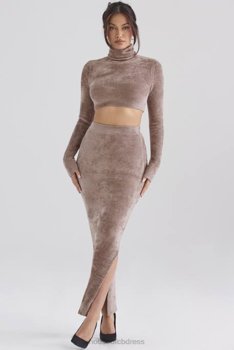 House of CB Rene Rose Chenille Maxi Skirt Clothing 4H6N882