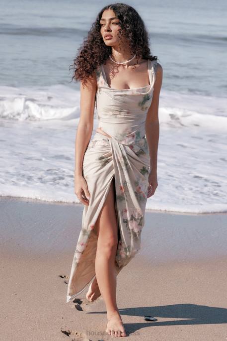House of CB Vesper Vintage Floral Maxi Skirt Clothing 4H6N869
