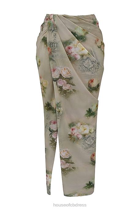 House of CB Vesper Vintage Floral Maxi Skirt Clothing 4H6N869