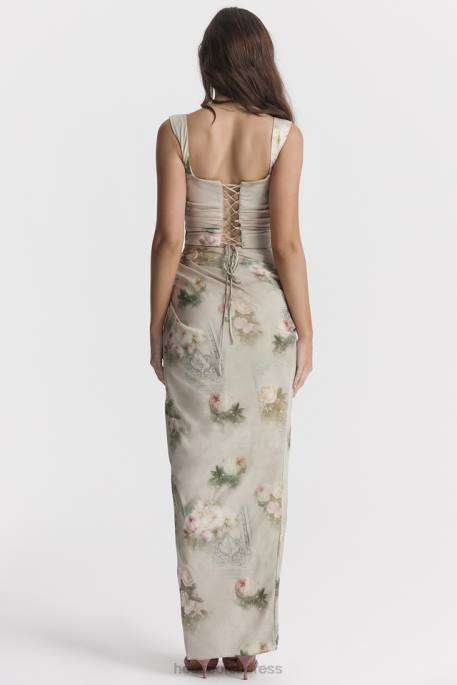 House of CB Vesper Vintage Floral Maxi Skirt Clothing 4H6N869