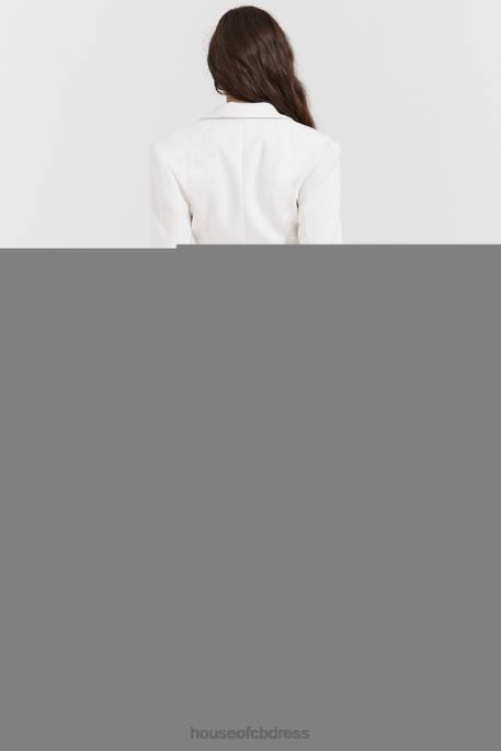 House of CB Suzette Ivory Gathered Midi Skirt Clothing 4H6N839