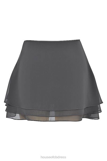 House of CB Clarice Shadow Floaty Layered Mini Skirt Clothing 4H6N935