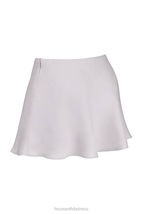 House of CB Malala Off White Mini Skirt Clothing 4H6N873