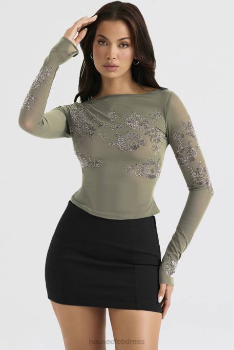 House of CB Nisha Black Sculpting Mini Skirt Clothing 4H6N896