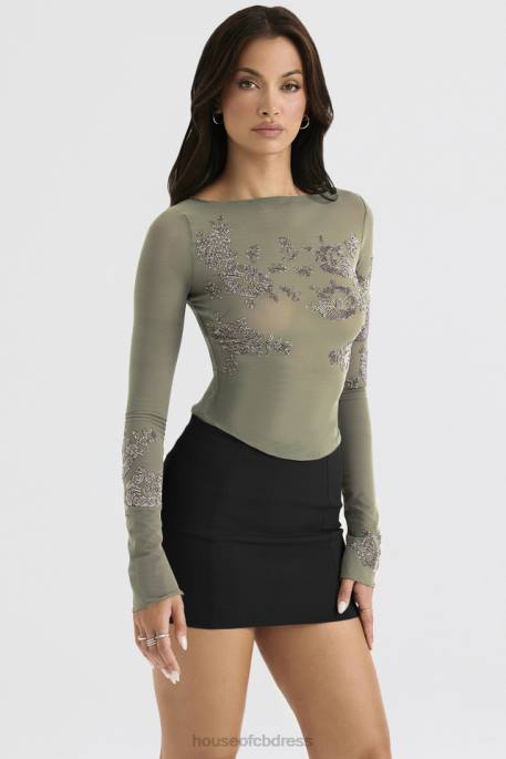 House of CB Nisha Black Sculpting Mini Skirt Clothing 4H6N896