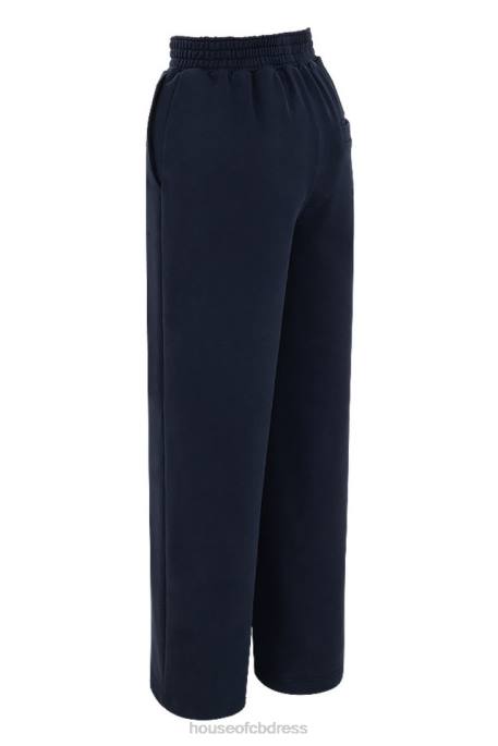 House of CB Dina Navy Straight Leg Sweat Pants Clothing 4H6N1001