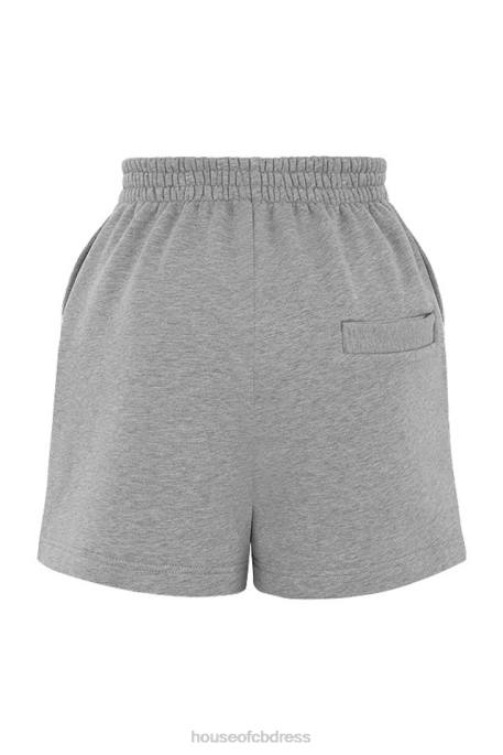 House of CB Auden Grey Jersey Track Shorts Clothing 4H6N1005
