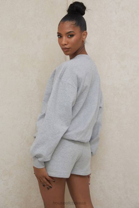 House of CB Auden Grey Jersey Track Shorts Clothing 4H6N1005