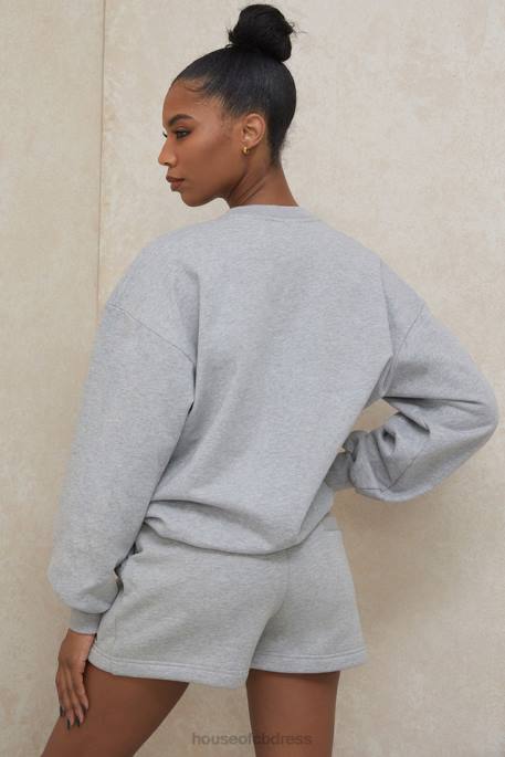 House of CB Auden Grey Jersey Track Shorts Clothing 4H6N1005