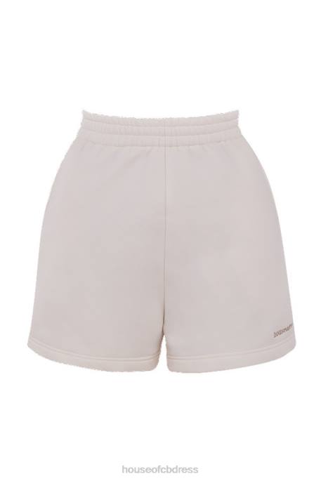 House of CB Auden Off White Jersey Track Shorts Clothing 4H6N996