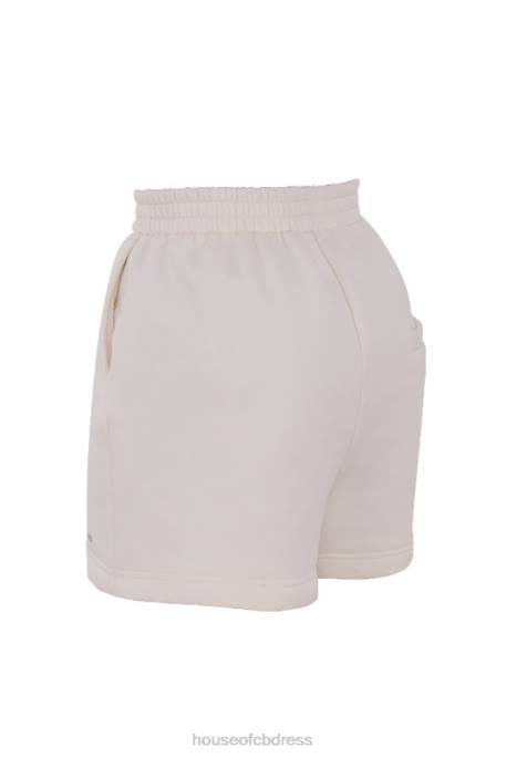 House of CB Auden Off White Jersey Track Shorts Clothing 4H6N996