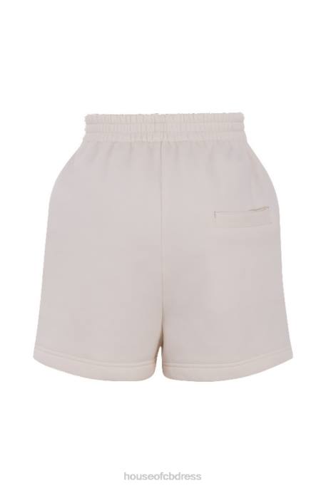 House of CB Auden Off White Jersey Track Shorts Clothing 4H6N996