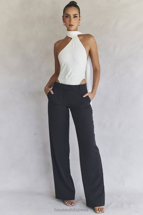House of CB Cameron Grey Loose Fit Trousers Clothing 4H6N906