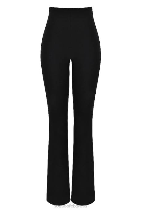 House of CB Laurel Black High Waisted Trousers Clothing 4H6N897