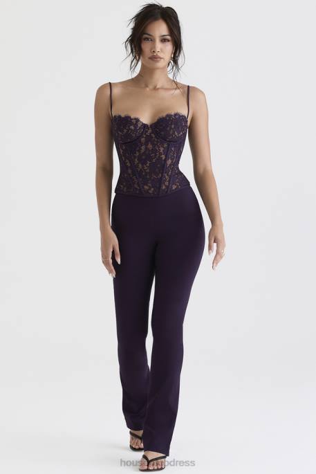 House of CB Laurel Night Shade High Waisted Trousers Clothing 4H6N908