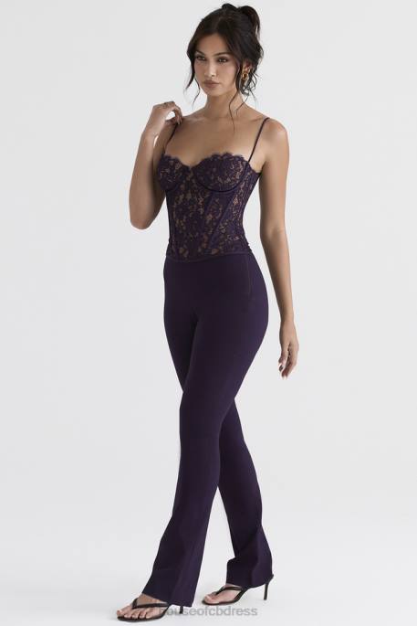 House of CB Laurel Night Shade High Waisted Trousers Clothing 4H6N908
