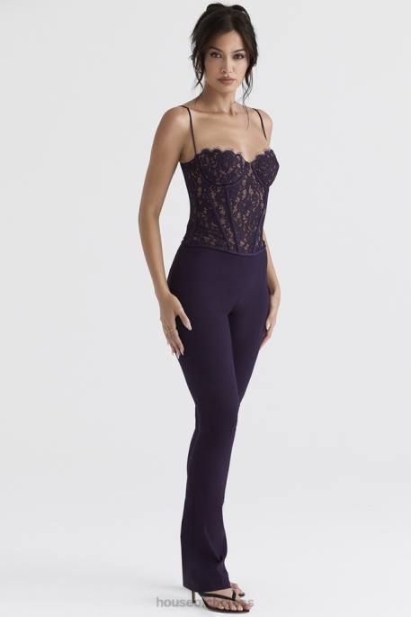 House of CB Laurel Night Shade High Waisted Trousers Clothing 4H6N908