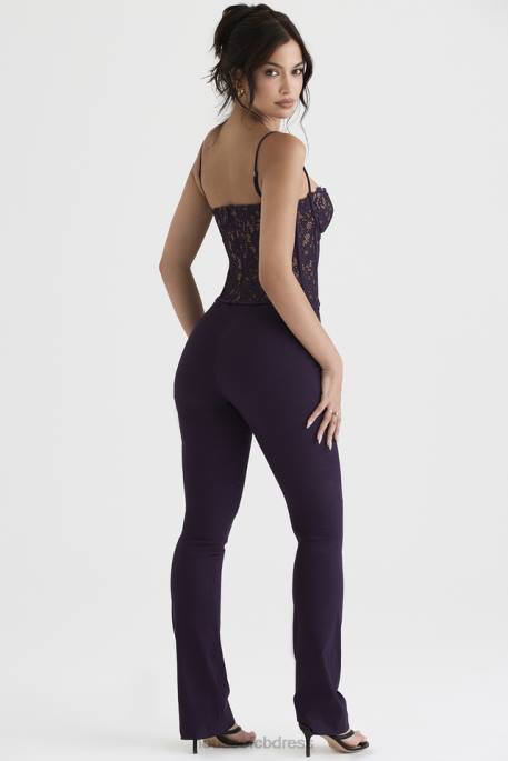House of CB Laurel Night Shade High Waisted Trousers Clothing 4H6N908