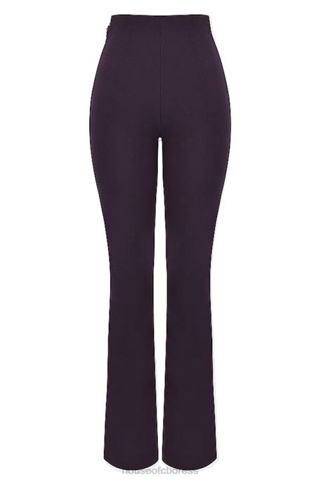 House of CB Laurel Night Shade High Waisted Trousers Clothing 4H6N908