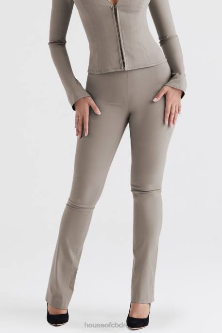House of CB Laurel Smoke High Waisted Trousers Clothing 4H6N889