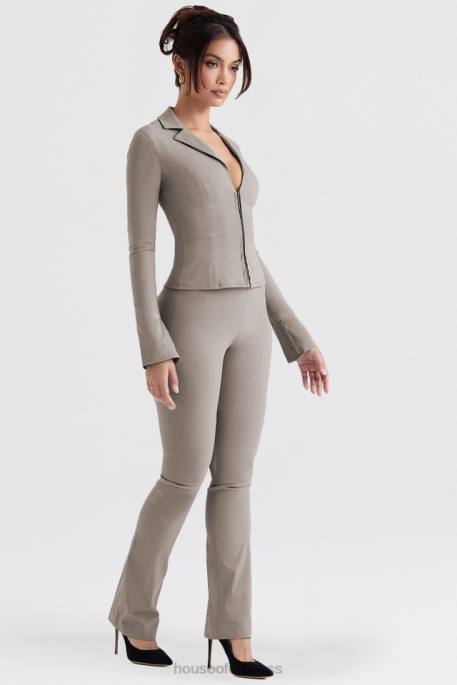 House of CB Laurel Smoke High Waisted Trousers Clothing 4H6N889