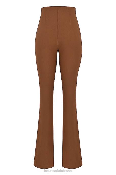 House of CB Laurel Toast High Waisted Trousers Clothing 4H6N924
