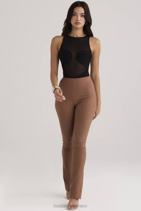 House of CB Laurel Toast High Waisted Trousers Clothing 4H6N924