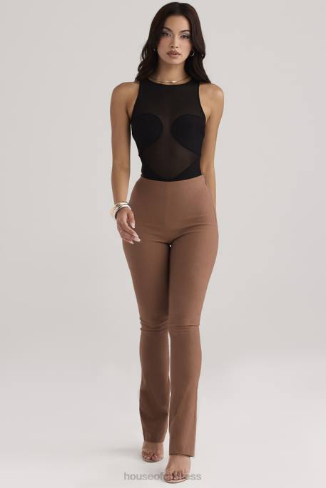 House of CB Laurel Toast High Waisted Trousers Clothing 4H6N924
