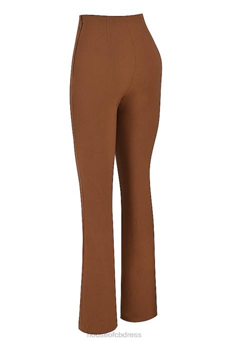 House of CB Laurel Toast High Waisted Trousers Clothing 4H6N924