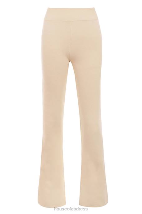 House of CB Nereida Cream Cashmere Blend Trousers Clothing 4H6N828