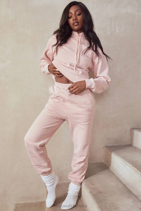 House of CB Sky Blush Fleece Back Jogging Trouser Clothing 4H6N976