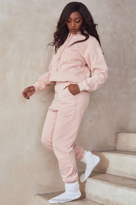 House of CB Sky Blush Fleece Back Jogging Trouser Clothing 4H6N976