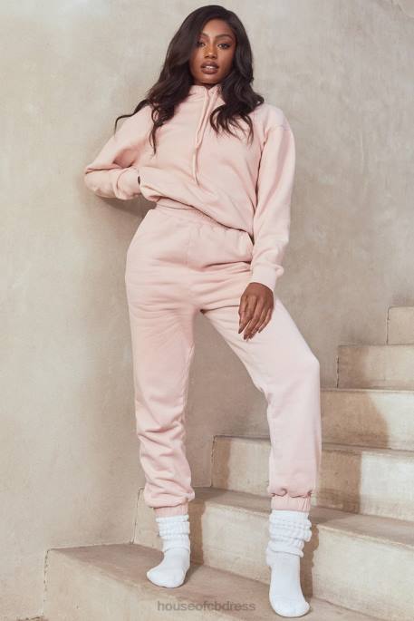 House of CB Sky Blush Fleece Back Jogging Trouser Clothing 4H6N976