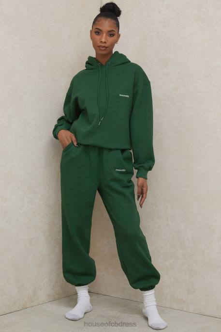 House of CB Sky Green Fleece Back Jogging Trousers Clothing 4H6N1009