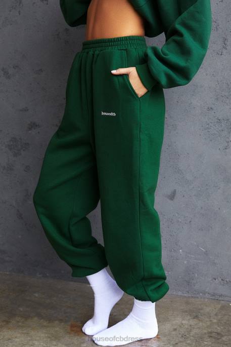 House of CB Sky Green Fleece Back Jogging Trousers Clothing 4H6N1009