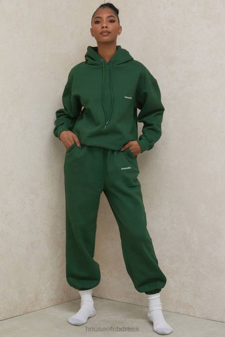 House of CB Sky Green Fleece Back Jogging Trousers Clothing 4H6N1009