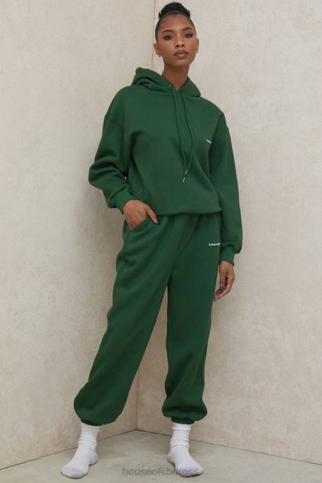 House of CB Sky Green Fleece Back Jogging Trousers Clothing 4H6N1009